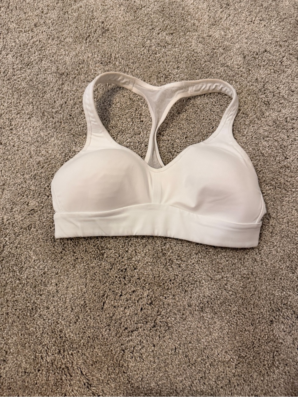 lululemon athletica White Racerback Sports Bra